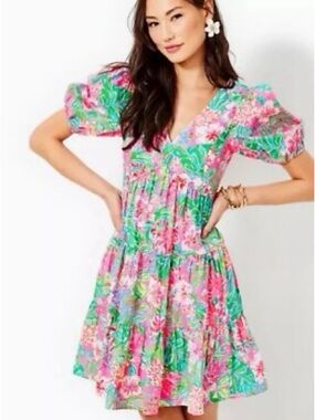 🌺💖 **Lilly Pulitzer Nalani Mini Dress – “Journey To The Jungle” Print** 💖🌺